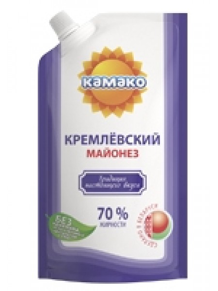 Майонез Кремлевский 70% дой-пак 400г Камако Майонез Кремлевский 70% дой-пак 400г Камако